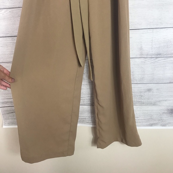 Monteau Brown Jumpsuit with Pockets - Picture 4 of 6